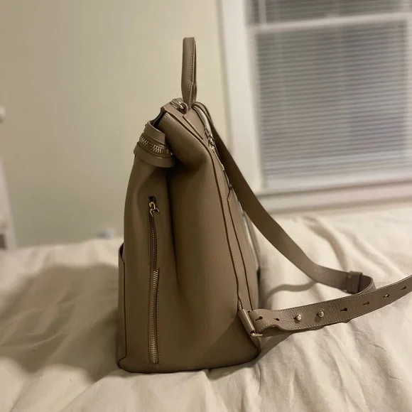 Harper Full Backpack (Leather) in Desert - Picture 12 of 15